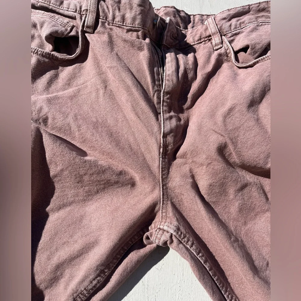 Men's Zara Pants‎ Beige Solid 32 Workwear Skate Double Knee Modern Grunge City